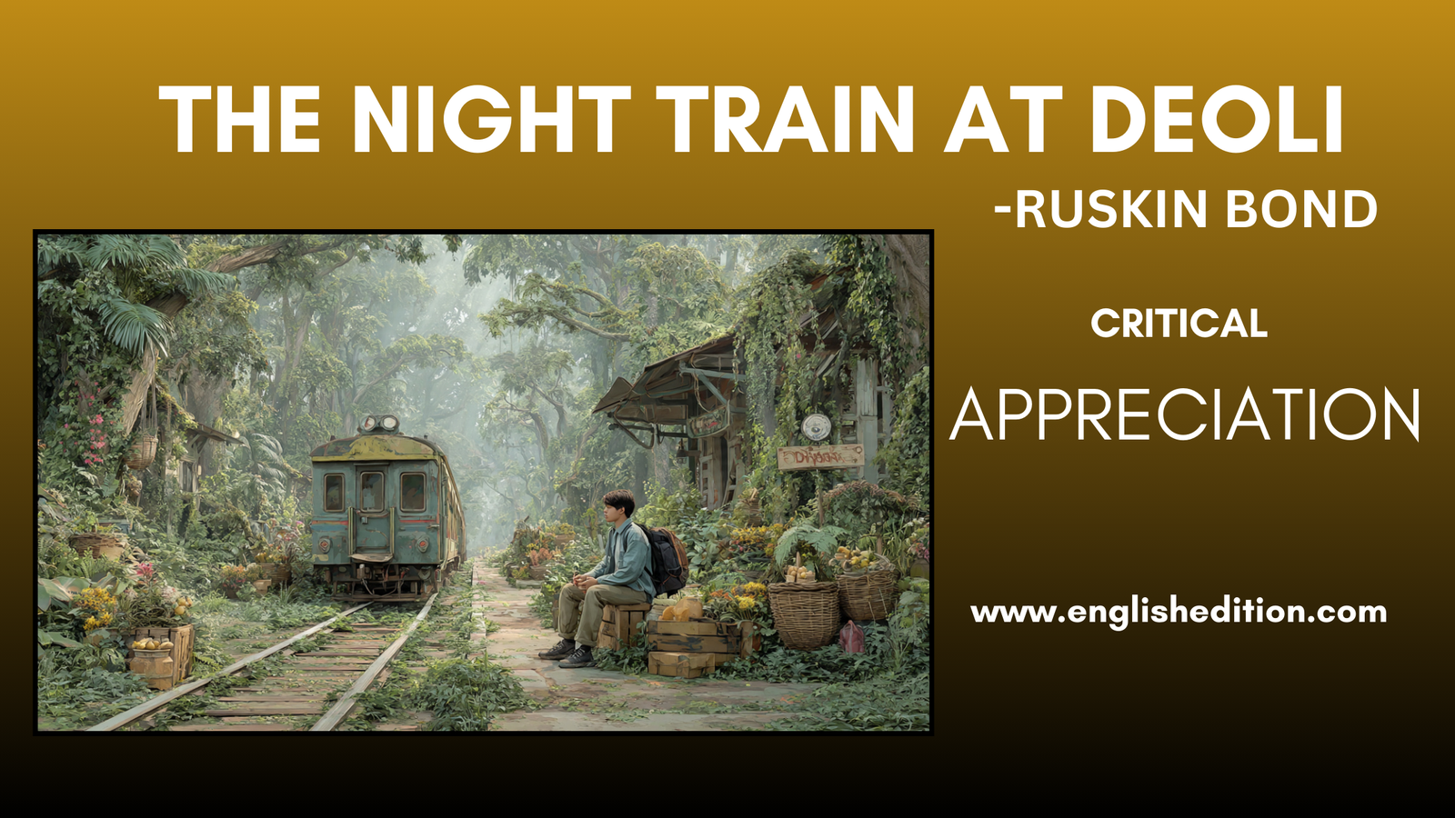 Critical appreciation of The Night Train at Deoli by Ruskin Bond