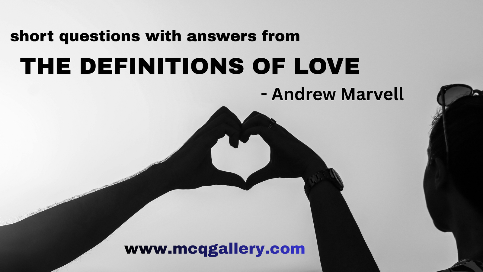 the definition of love by andrew marvell question answer